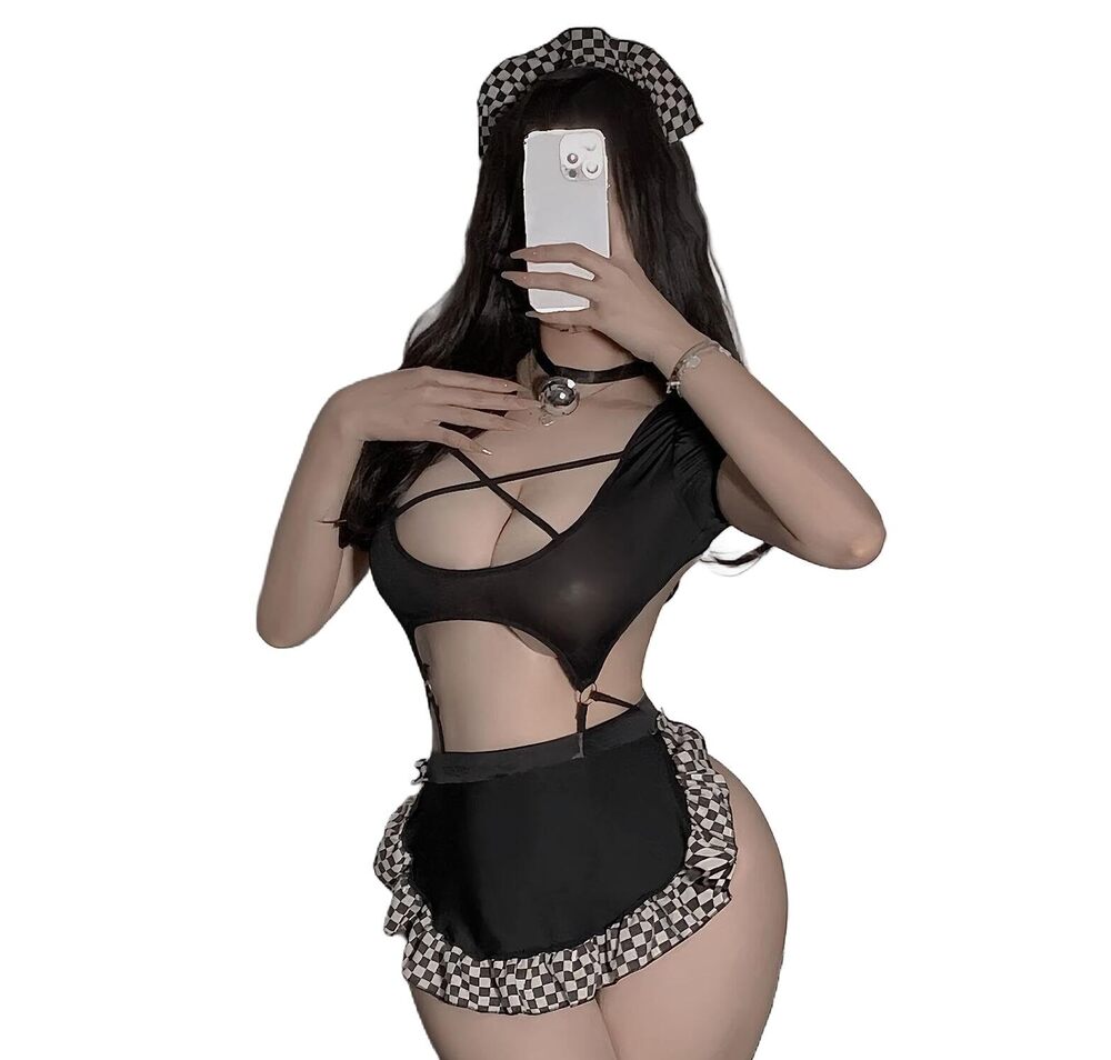 4337 Sexy Maid Outfit Anime Cosplay Lingerie Kawaii French Maid Costume